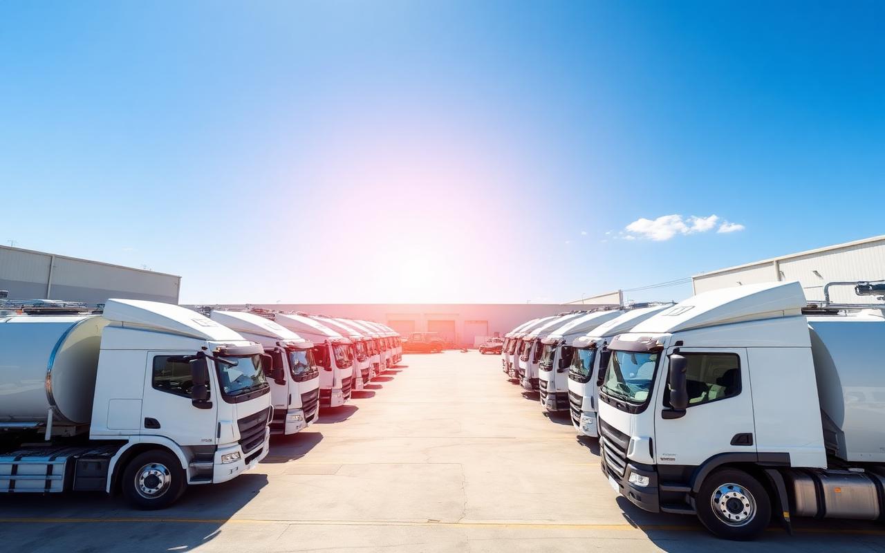 Fleet of commercial vehicles